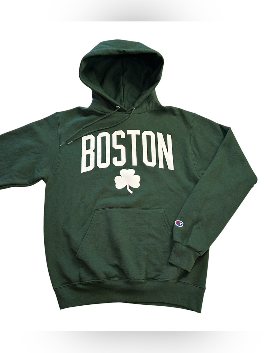 Champion Boston Celtics NBA Men’s Shamrock Logo Hoodie Sweatshirt Green size S